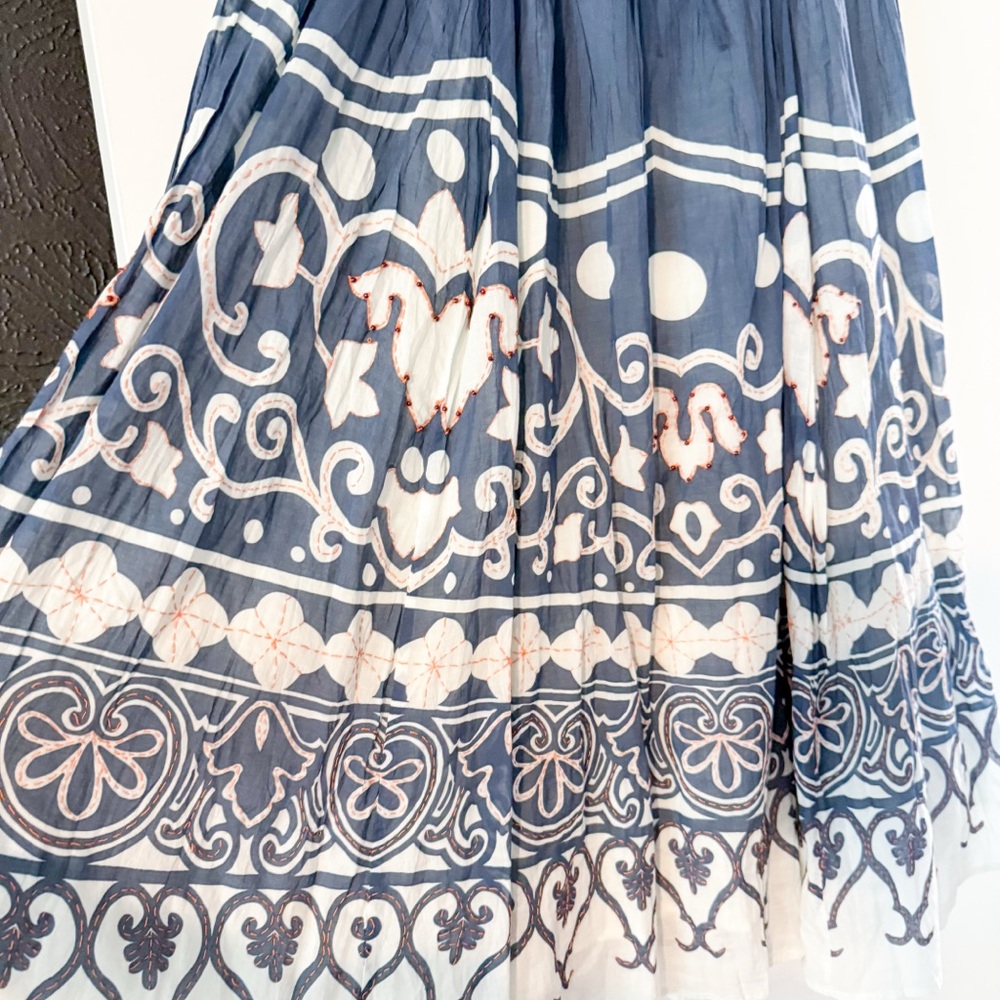 Polo Ralph Lauren Print Beaded Voile A-Line Skirt Spring Cruise Print 10 NWT - Picture 4 of 12